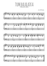 Téléchargez l'arrangement pour piano de la partition de Tum balalaika en PDF